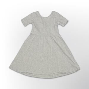 Nordstrom Girls' Light Heather Grey Skater Dress - Size 5T